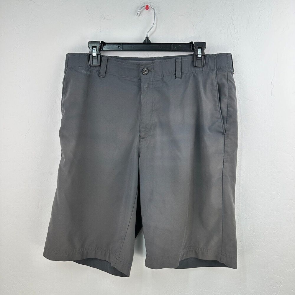 Grand Slam Chino Shorts Mens 36 Gray‎ Straight Fit Golf Sports Athleisure Preppy